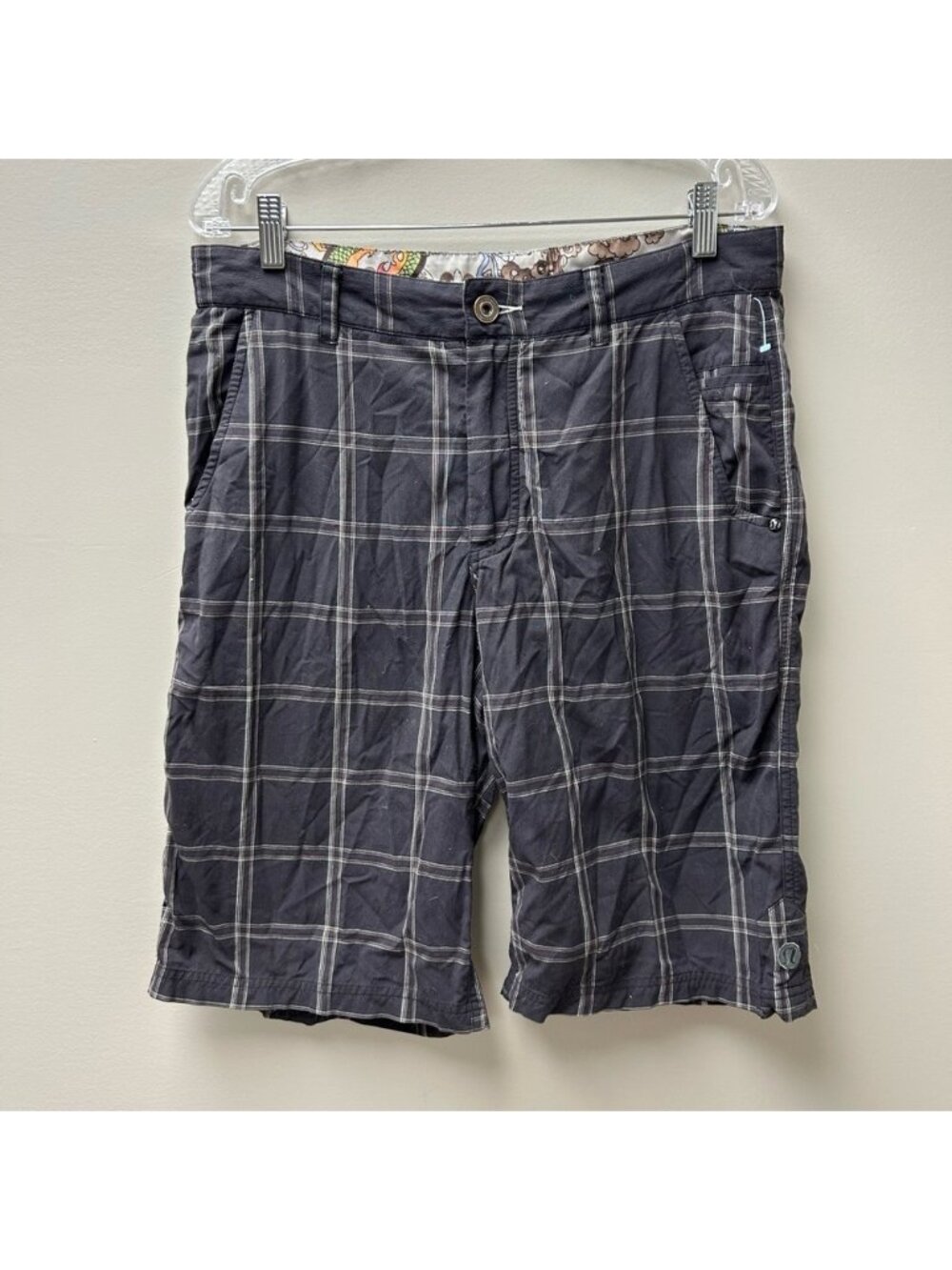 Lululemon Men’s Plaid Cargo Shorts